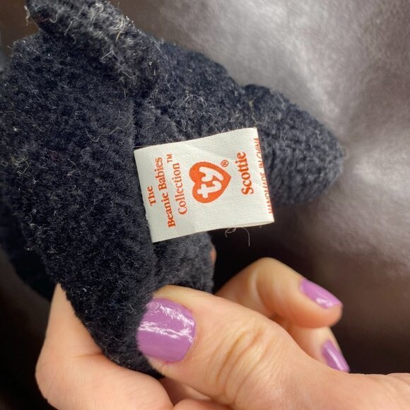 Ty Beanie Babies Scottie the Dog Scottish Terrier 4102 1996 Plush Stuffed Animal - Picture 5 of 6